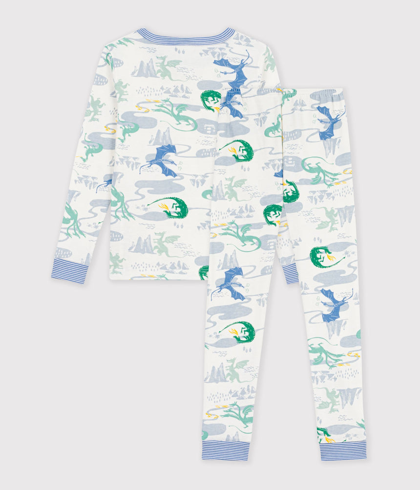 CHILDREN'S SNUG-FITTING PRINTED COTTON PYJAMAS