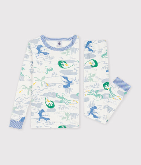 CHILDREN'S SNUG-FITTING PRINTED COTTON PYJAMAS
