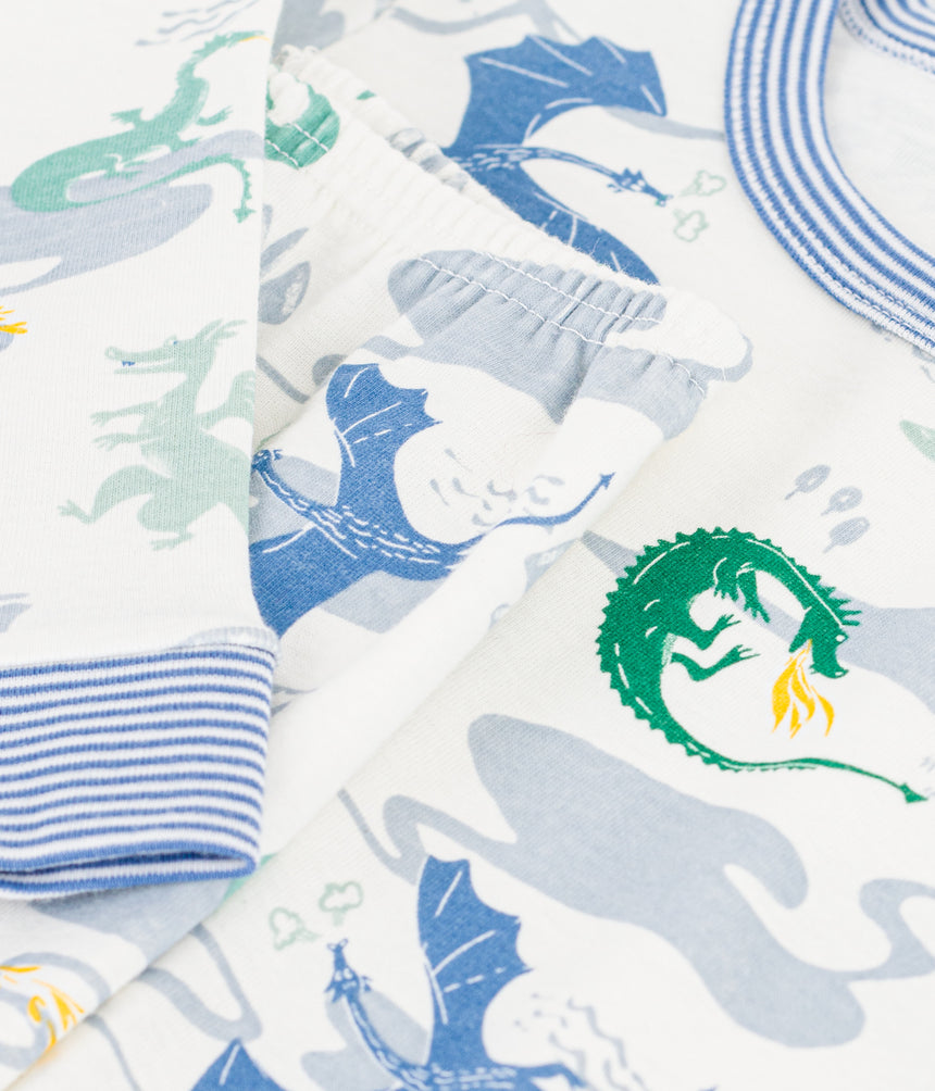 CHILDREN'S SNUG-FITTING PRINTED COTTON PYJAMAS