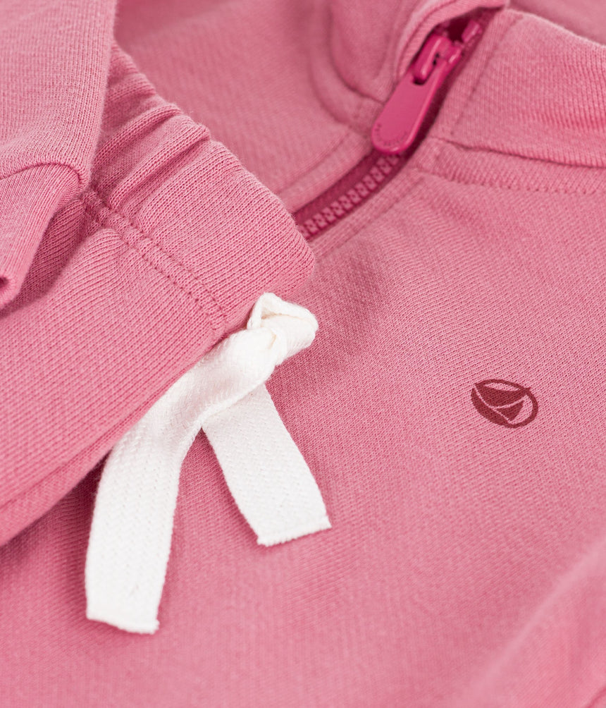 BABIES' SWEATSHIRT AND TROUSERS SET IN PLAIN COTTON