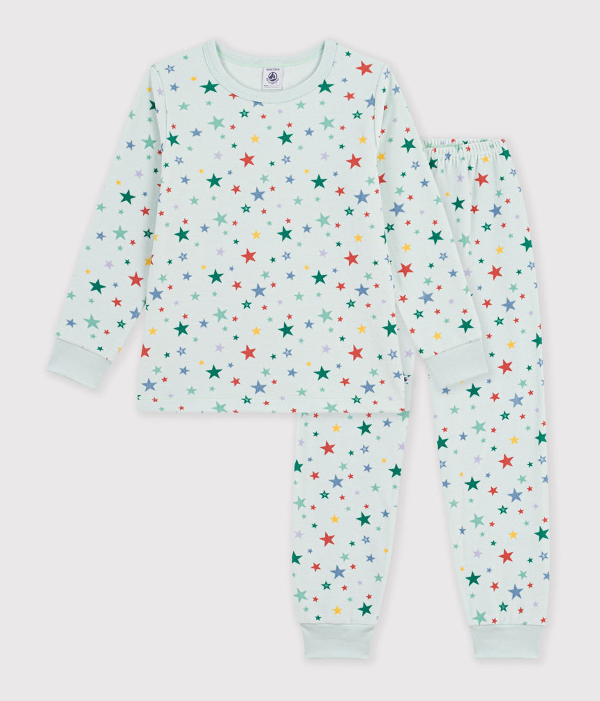 CHILDREN'S STAR PRINT VELOUR PYJAMAS