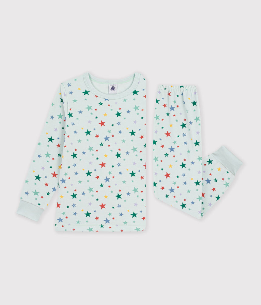 CHILDREN'S STAR PRINT VELOUR PYJAMAS