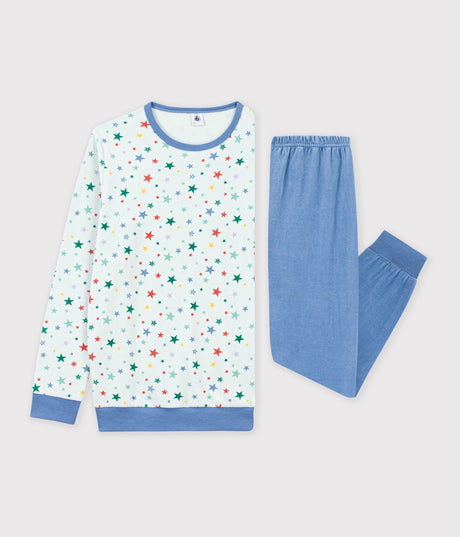 CHILDREN'S STAR PRINT VELOUR PYJAMAS