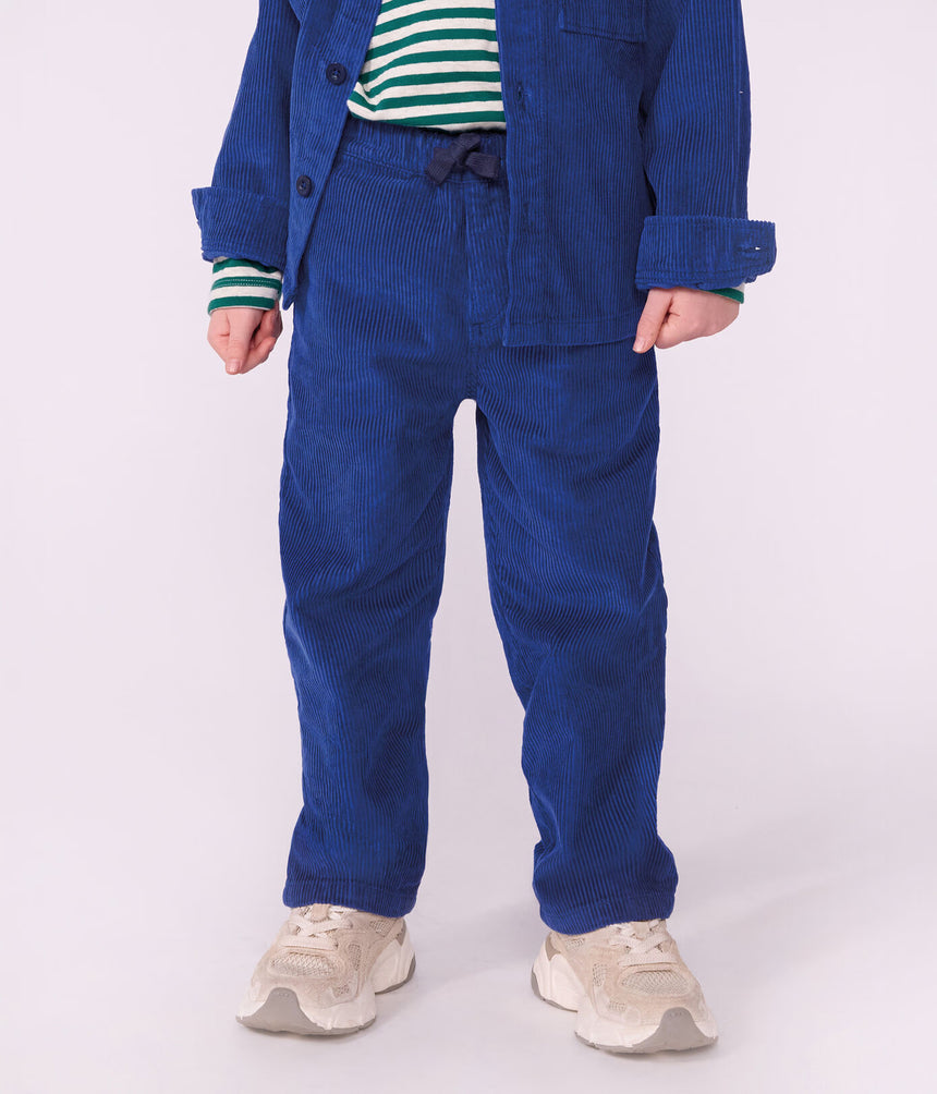 STRAIGHT CORDUROY TROUSERS