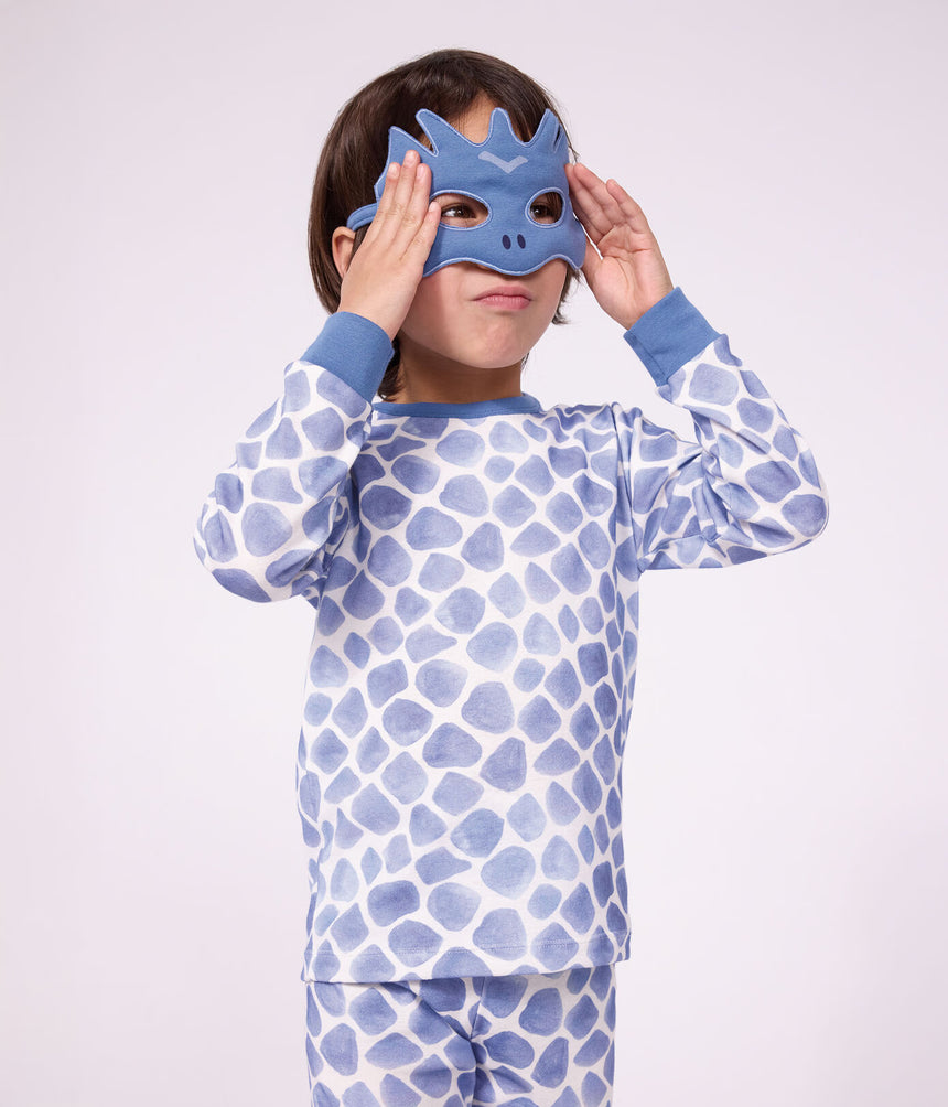 CHILDREN'S COTTON DRAGON COSTUME PYJAMAS