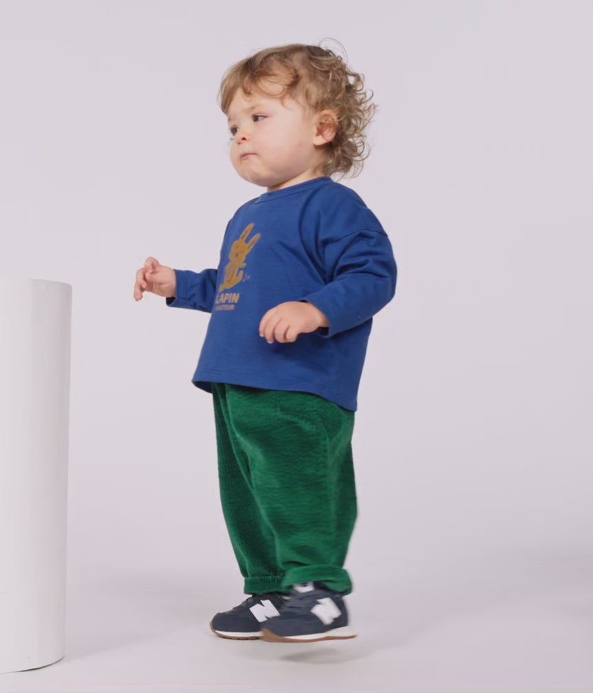 BABIES' PLAIN CORDUROY TROUSERS